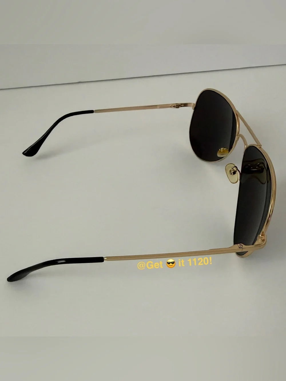 Tinted Aviator Sunglasses Purple Gold Lenses Ron Jon